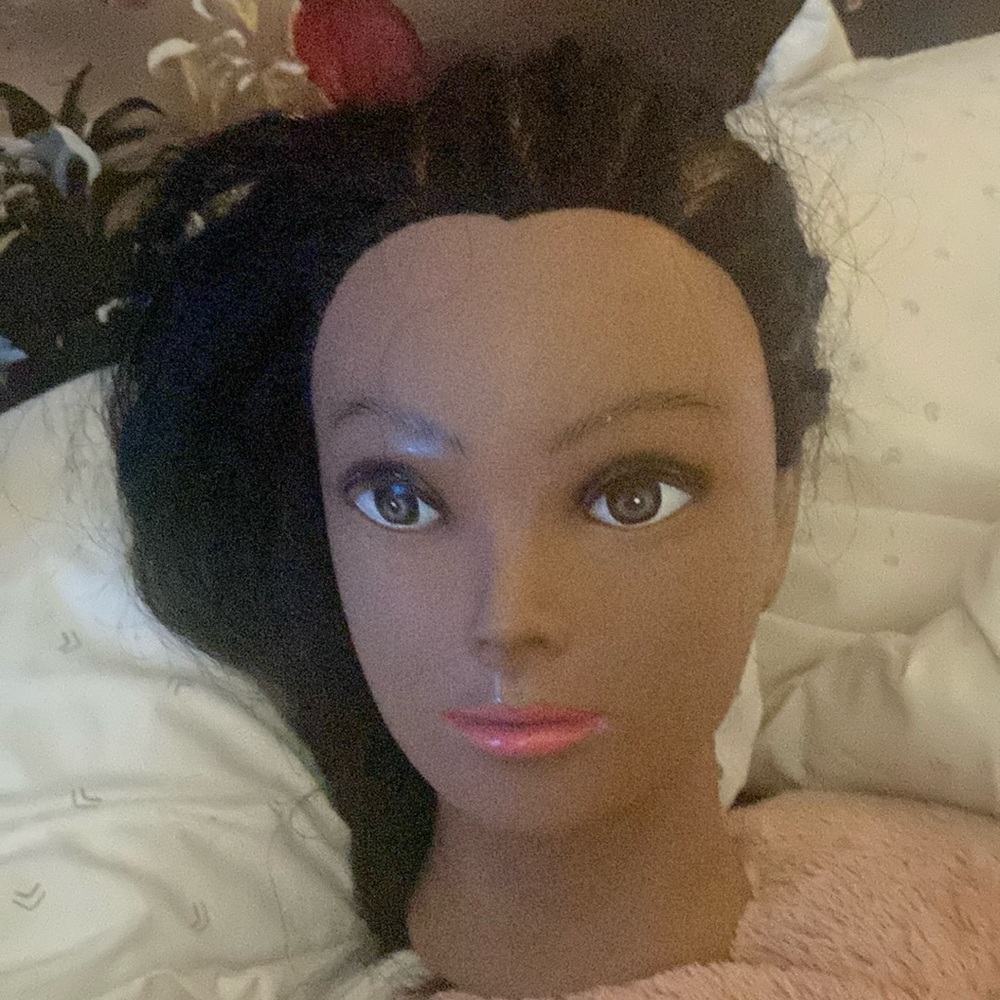 mannequin head with 100% real human hair